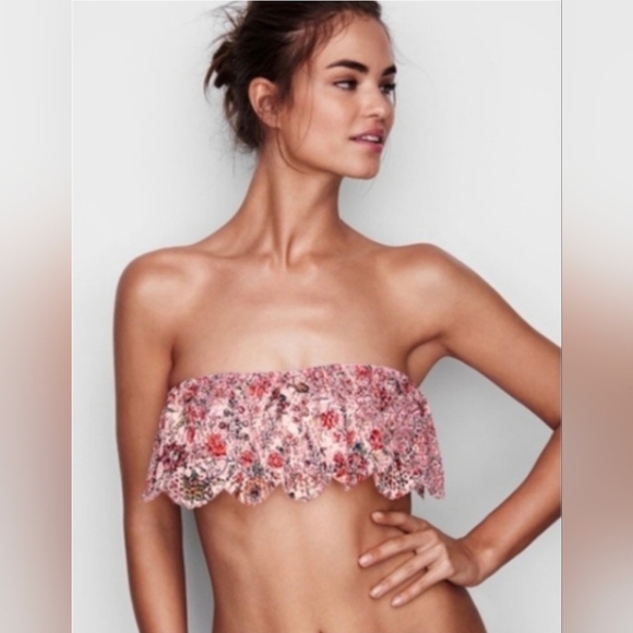 Victoria's Secret Floral Lace Bandeau - Picture 1 of 7